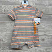 NEW Shorty Romper W/ Hood Stripes 12M