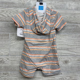 NEW Shorty Romper W/ Hood Stripes 12M