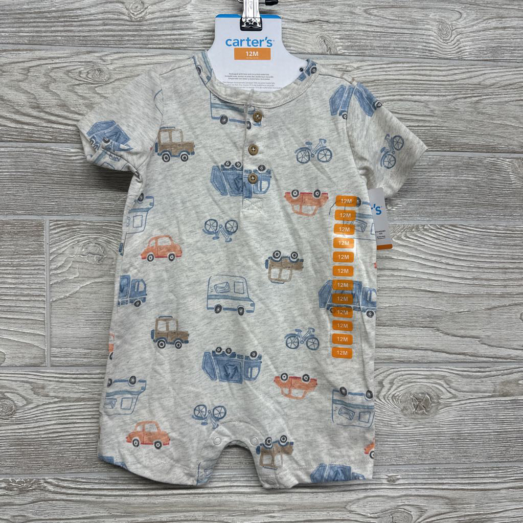 NEW Shorty Romper Vehicles 12M