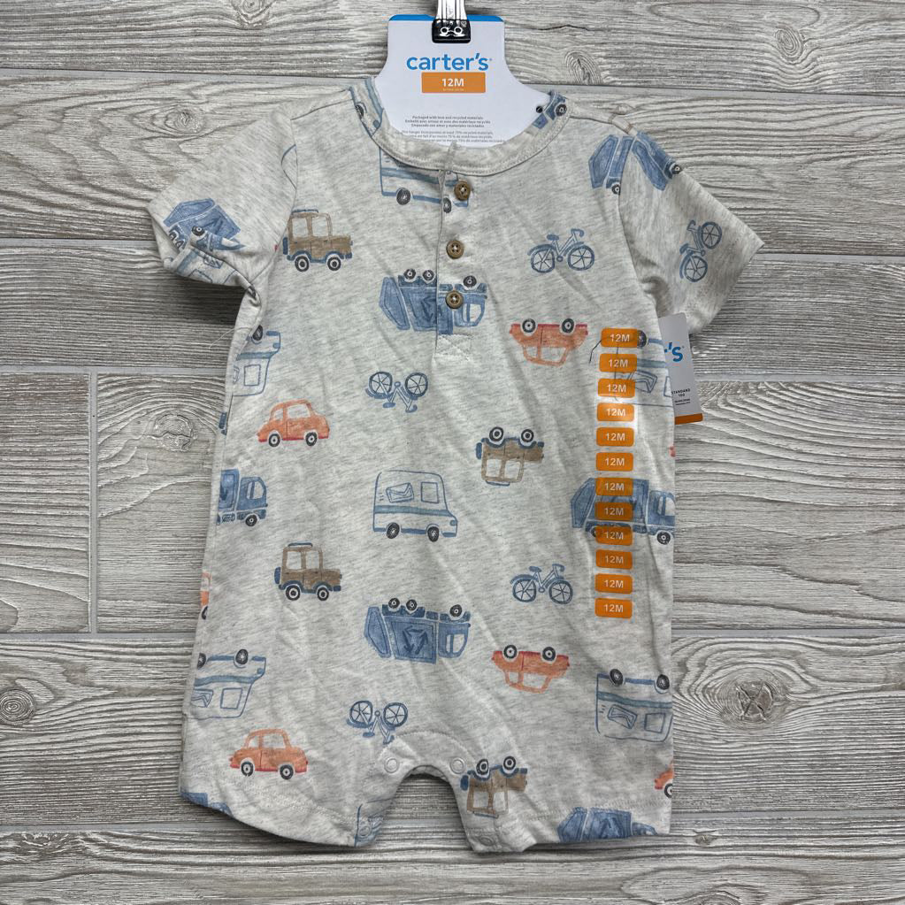 NEW Shorty Romper Vehicles 12M