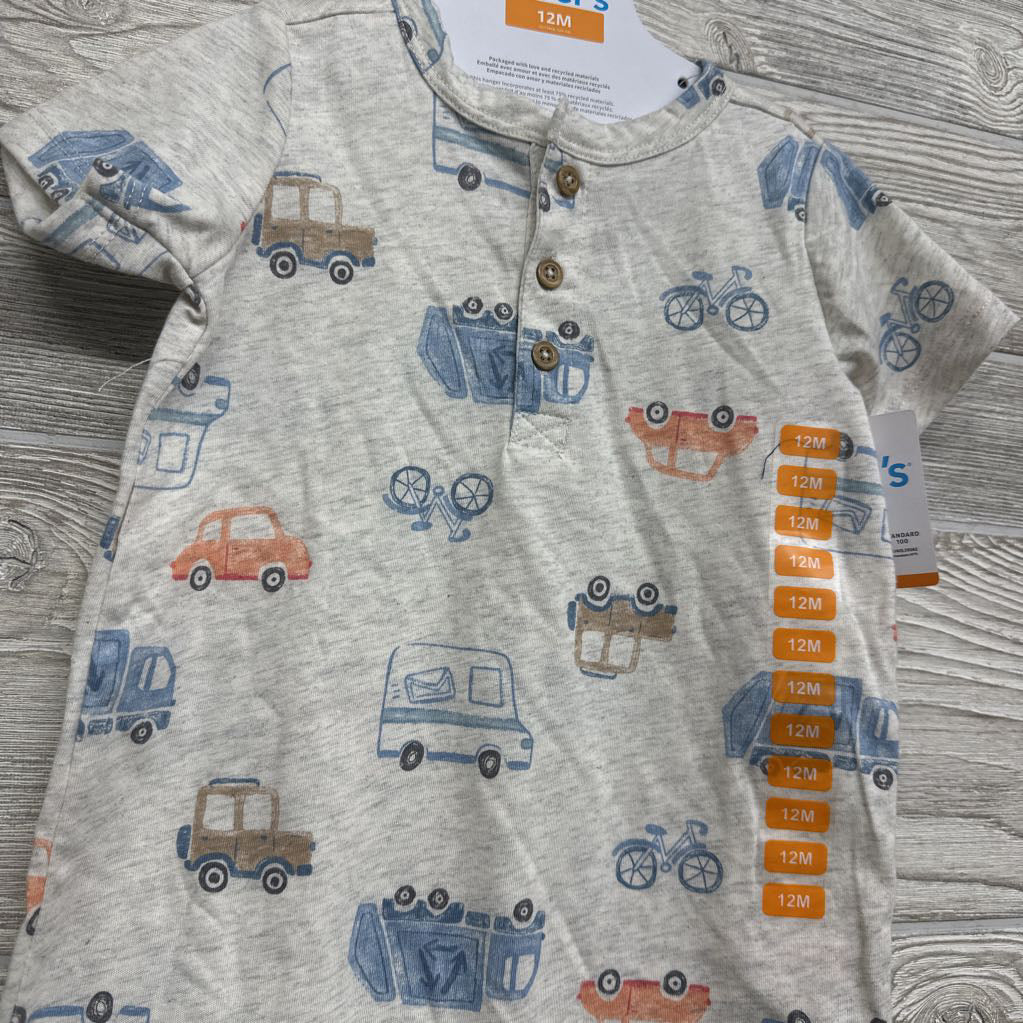 NEW Shorty Romper Vehicles 12M