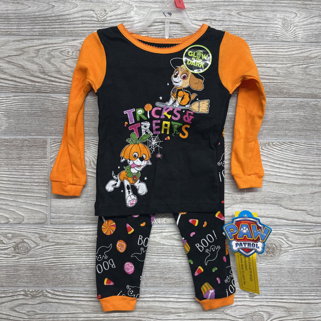 NEW 2 Pc LS PJs Tricks & Treats Candy 2T