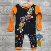 NEW 2 Pc LS PJs Tricks & Treats Candy 2T