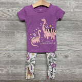 2 Pc PJs Little Snooze-A-Saurus Dinosaurs 3T