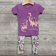 2 Pc PJs Little Snooze-A-Saurus Dinosaurs 3T