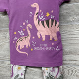 2 Pc PJs Little Snooze-A-Saurus Dinosaurs 3T