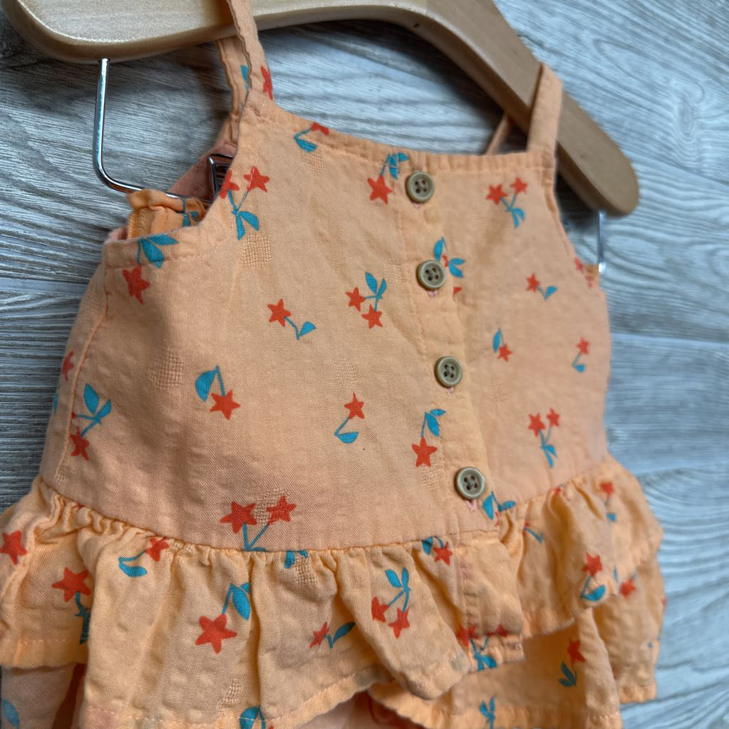 Textured Button Up Tank Top & Skort Star Cherries 18M