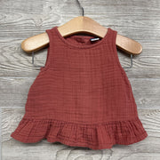 Muslin Button Back Tank Top & Shorts 6-12M