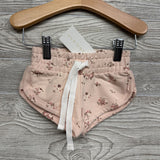 NEW French Terry Dolphin Shorts Flowers 6-12M
