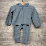 Knit Sweater Jacket W/ Hood & Pants 12M