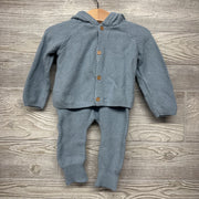 Knit Sweater Jacket W/ Hood & Pants 12M