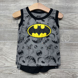 2 Pc Tank Top & Mesh Active Shorts Side Stripe 24M