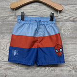 Swim Trunks Stripes Spider-Man 2T