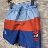 Swim Trunks Stripes Spider-Man 2T
