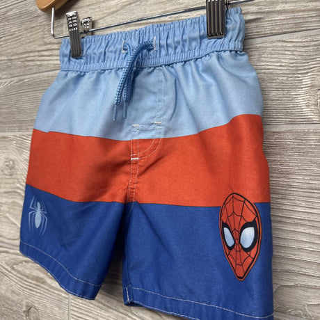 Swim Trunks Stripes Spider-Man 2T