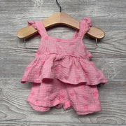Gauze Peplum Tank Top & Shorts Dots 9-12M