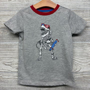 Shirt T Rex W/ Glasses & Skateboard 4t