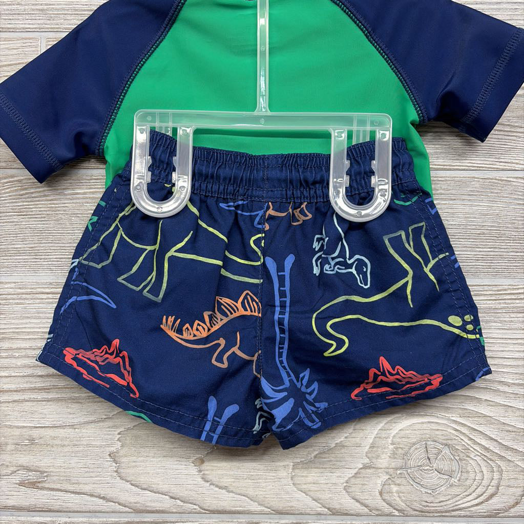 NEW Swim Shirt & Trunks Dinosaur 6M