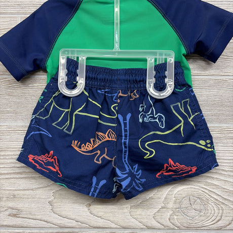 NEW Swim Shirt & Trunks Dinosaur 6M