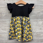 Iowa Hawkeyes Flutter Sleeve Dress 12-18M