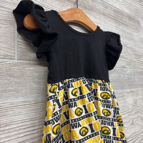 Iowa Hawkeyes Flutter Sleeve Dress 12-18M