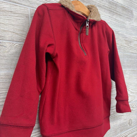 1/4 Zip Pullover Faux Fur Collar 4t