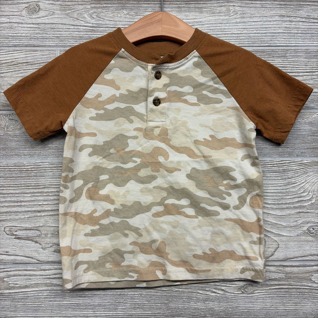 Henley Shirt Camo 3t
