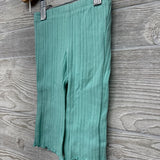 Ribbed Flare Pants Lettuce Trim 6-9M