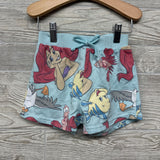 French Terry Shirt & Shorts Little Mermaid Characters 5T