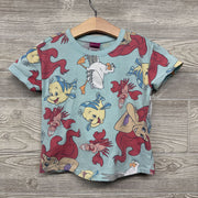 French Terry Shirt & Shorts Little Mermaid Characters 5T