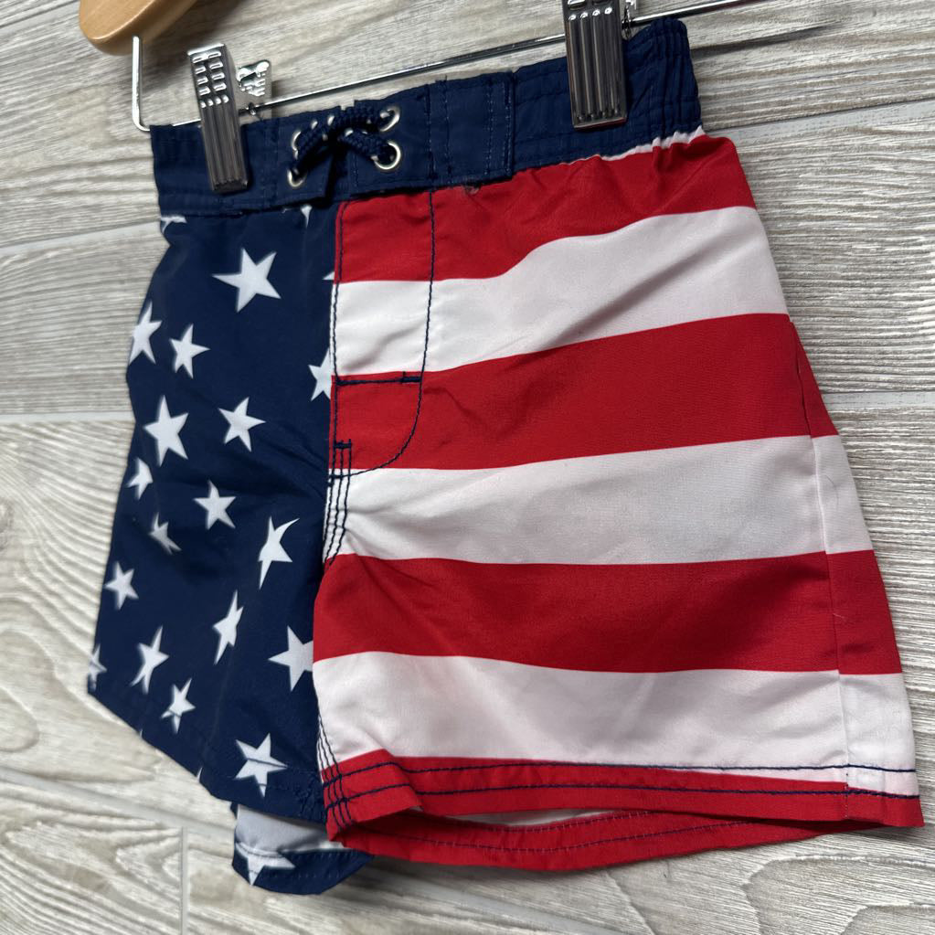 Swim Trunks Stars Stripes 18M