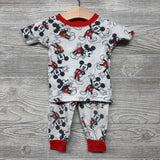 2 Pc PJs Mickey Mouse Sketches 12M