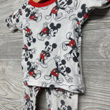 2 Pc PJs Mickey Mouse Sketches 12M