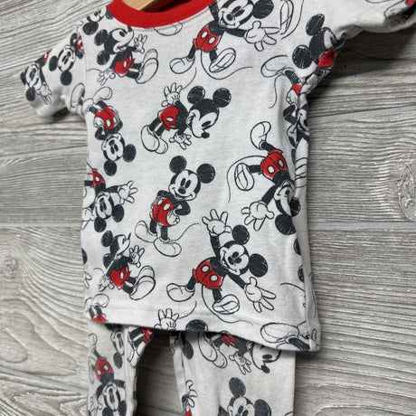 2 Pc PJs Mickey Mouse Sketches 12M