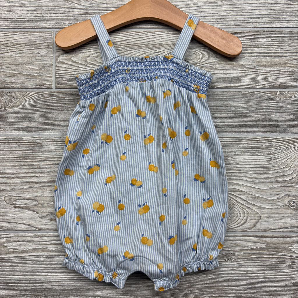 Romper Lemons & Smocked Top 18M