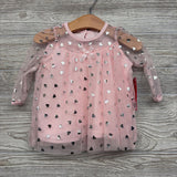 NEW Tulle Dress Metallic Hearts9M