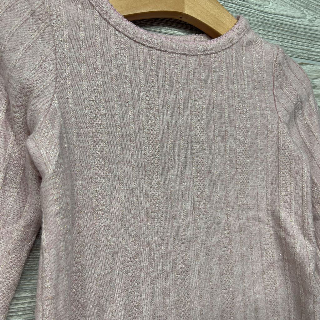 Ribbed LS Shirt W/ Glitter 2t