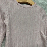 Ribbed LS Shirt W/ Glitter 2t