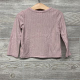 Ribbed LS Shirt W/ Glitter 2t