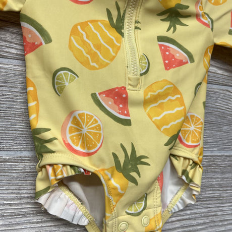 1/4 Zip Swimsuit Pineapple & Watermelon 3M