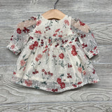 Layered Sheer Dress Flowers NB