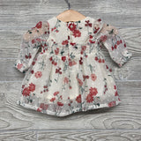 Layered Sheer Dress Flowers NB