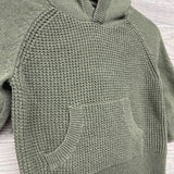 Waffle Knit Sweater W/ Hood 18M