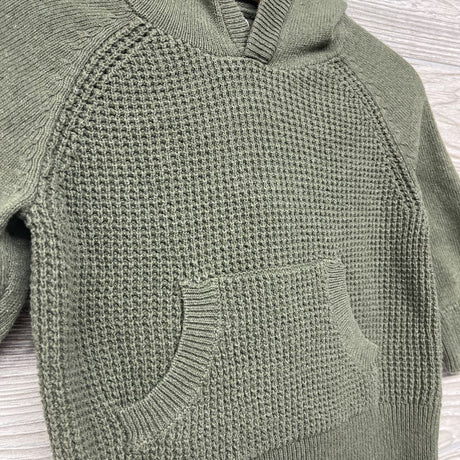 Waffle Knit Sweater W/ Hood 18M
