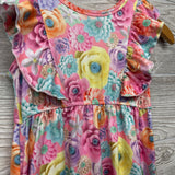 Flutter Sleeve Dress Flowers 5-6