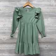 Tiered LS Flutter Sleeve Dress 8-9