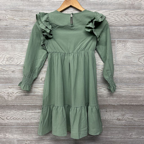 Tiered LS Flutter Sleeve Dress 8-9