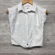 Muslin SS Button Up Shirt Eyelet Flowers 8
