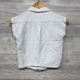Muslin SS Button Up Shirt Eyelet Flowers 8