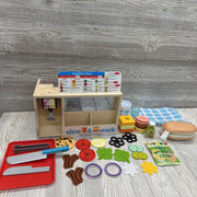 Wooden Slice & Stack Sandwich Counter